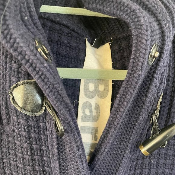 Bark Montgomery Knitted Sweater Jacket with Hood X-Small Navy - Picture 5 of 13